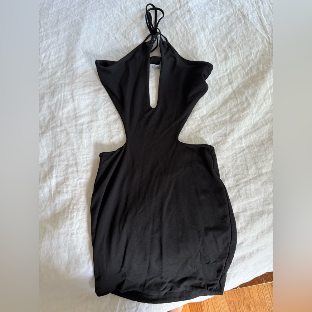 Oh Polly jersey cotton cut out dress. Size small